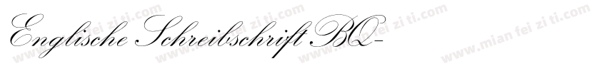 Englische Schreibschrift BQ字体转换